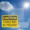Signmission Fumes May Be Present Caution Sign, Plastic, 14in W x 10in L, 2PK OS-2PACK-CS-P-1014-L-19173 - alternate 4